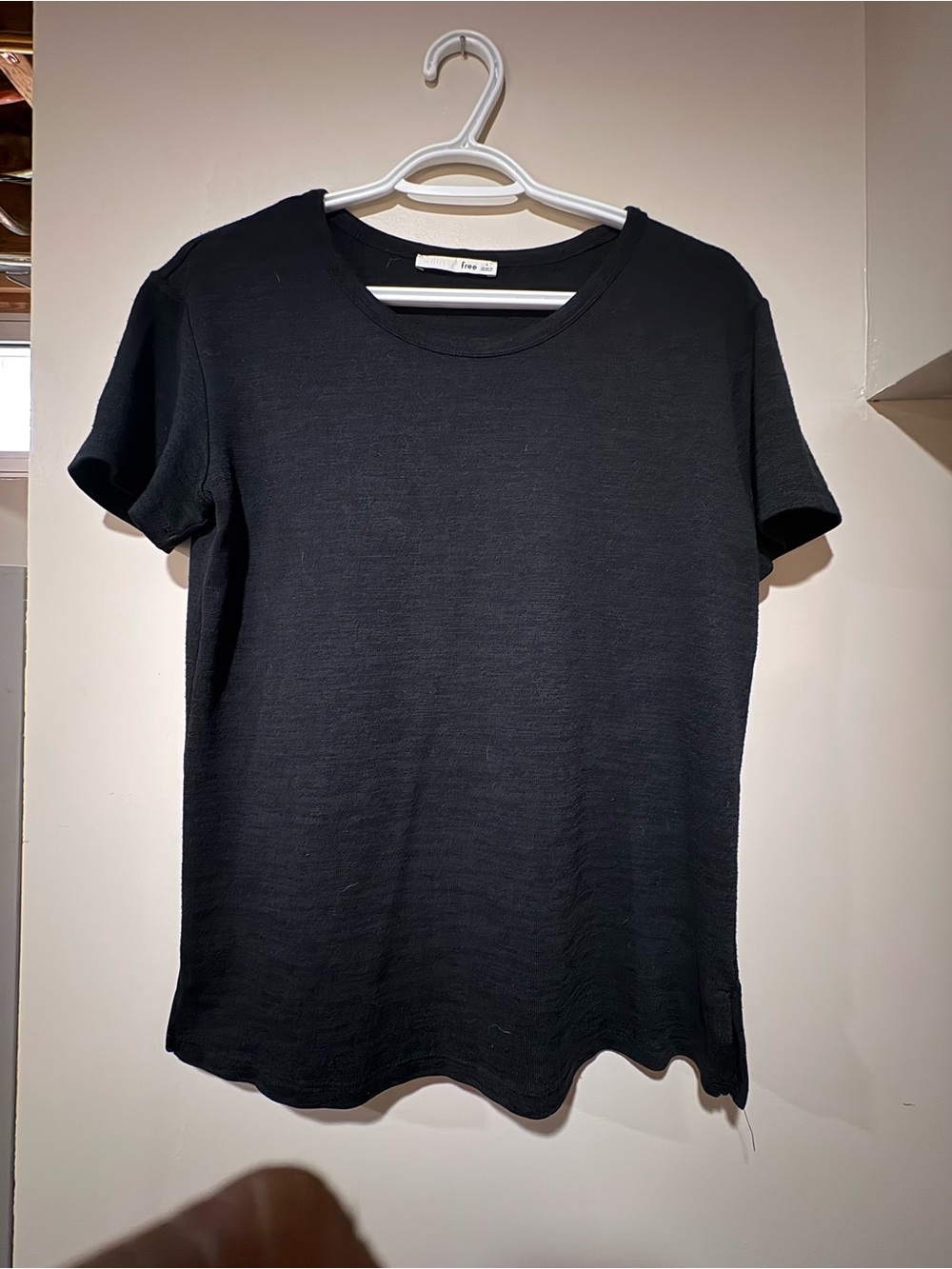LWilfred Free Black Short-Sleeve Crewneck Tee